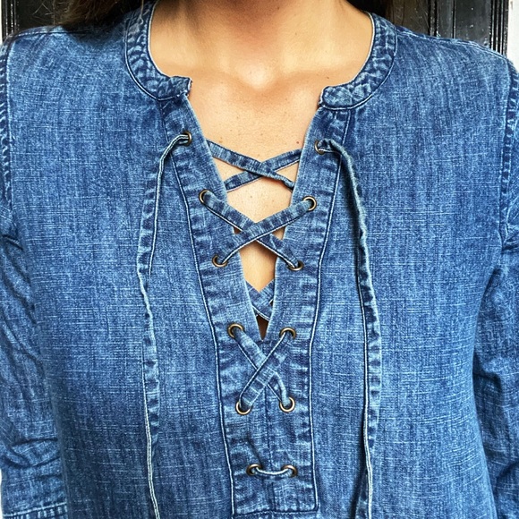 Dresses | Fat Face Denim Dress | Poshmark